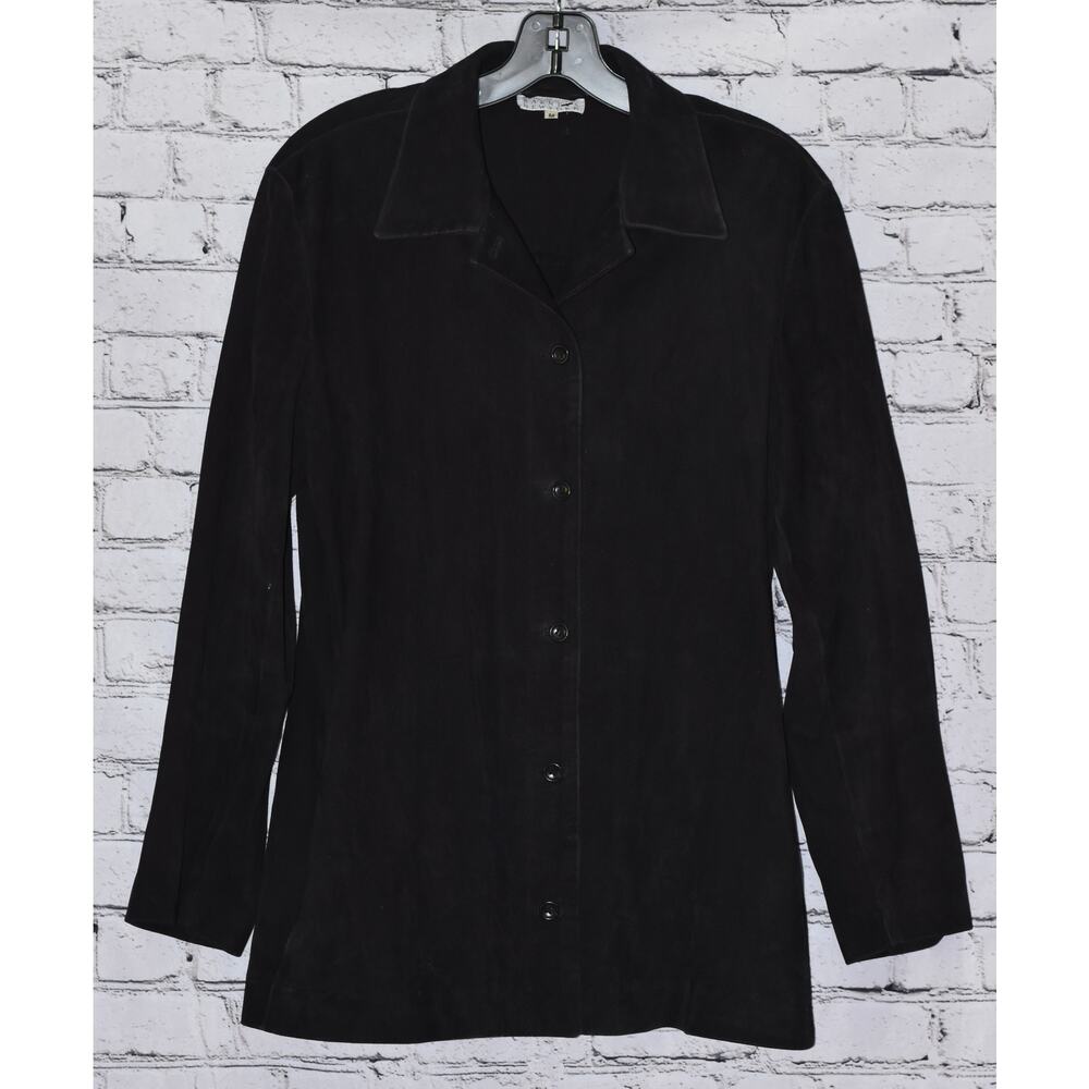 Barney's New York Black Suede Jacket Size M
